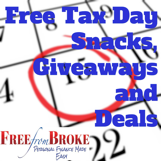 Tax day deals and freebies