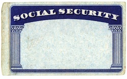 child's social security card