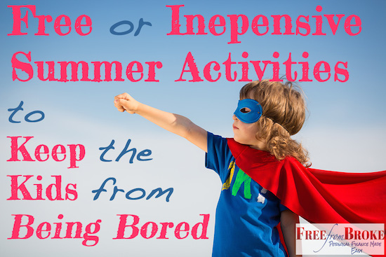 free inexpenive or free summer activities for kids