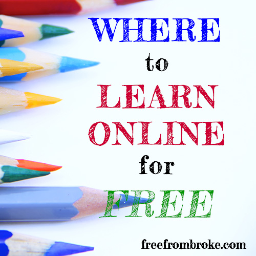 Where to learn online for free.