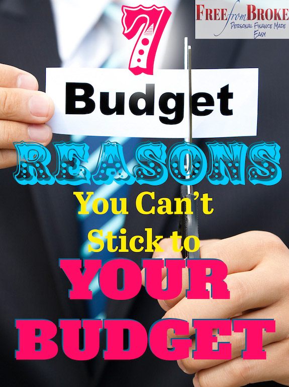 Reasons We Can't Stick to Our Budget