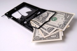 credit cards buried in debt