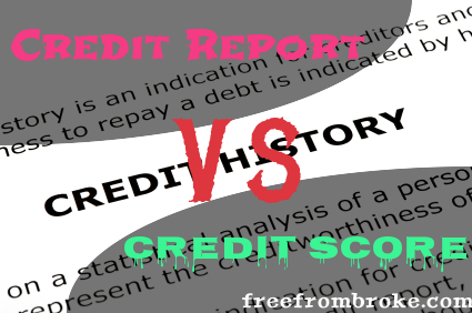 credit report vs credit_score