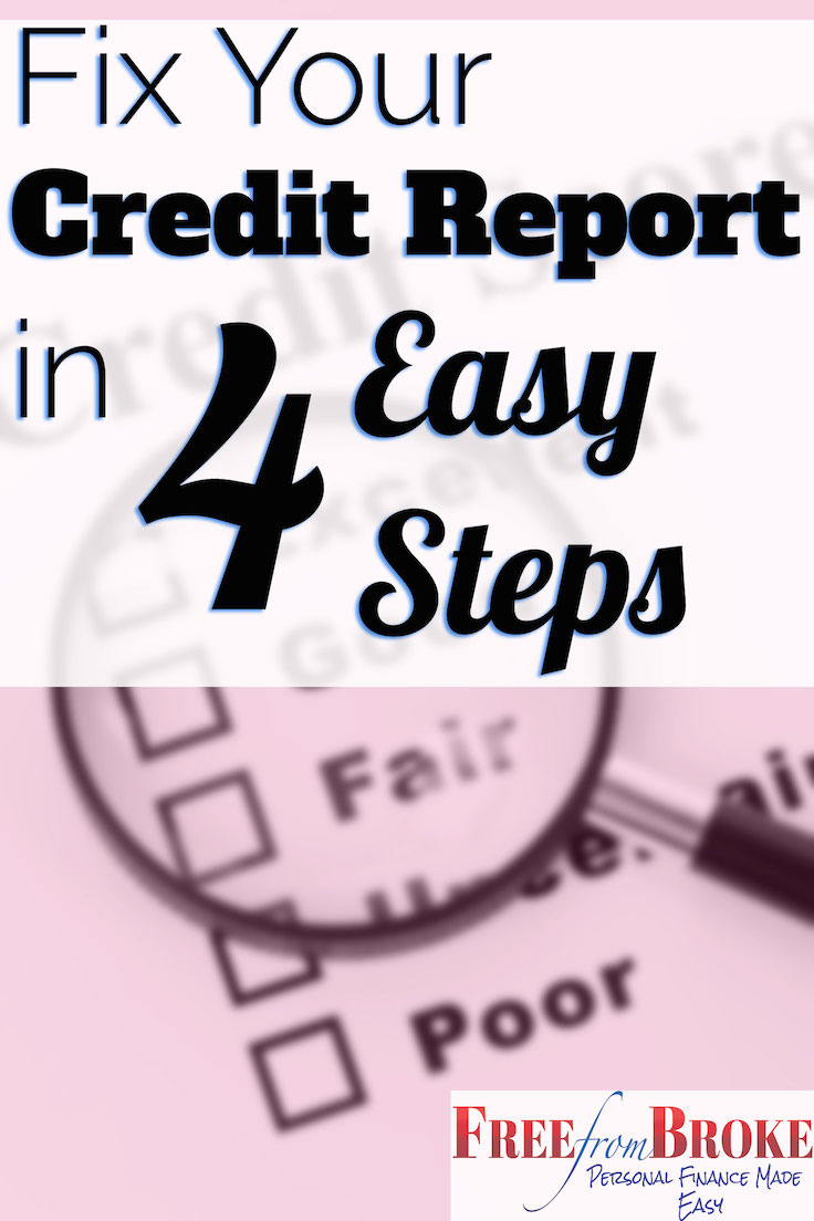 Fix your credit report in four easy steps.